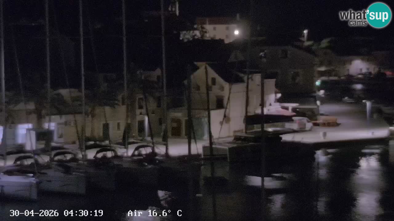 Livecam Hvar Vrboska marina | Île de Hvar | Dalmatia
