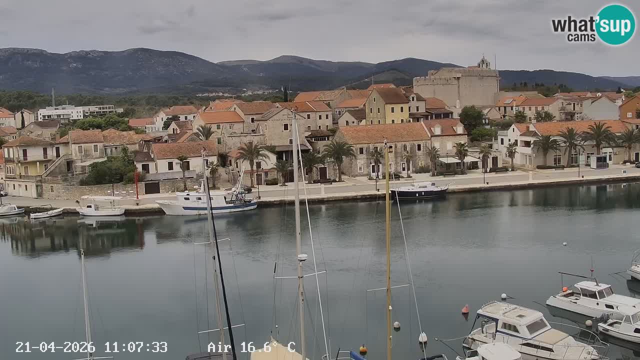 Webcam Vrboska marina | Hvar Insel | Dalmatien