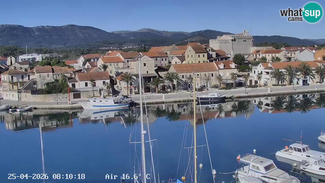 Webcam Vrboska marina | Hvar Insel | Dalmatien