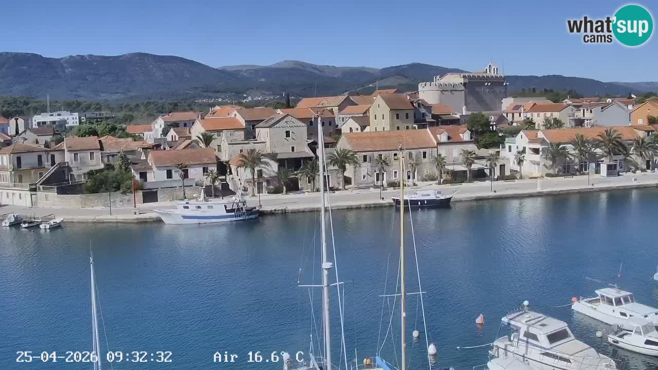 Webcam Vrboska marina | Hvar Insel | Dalmatien