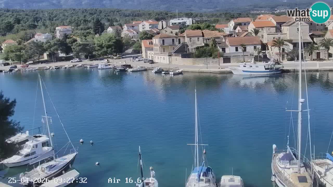 Webcam Hvar Vrboska marina | Dalmazia