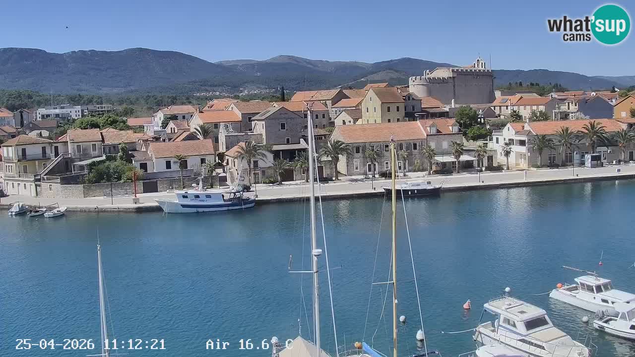 Livecam Hvar Vrboska marina | Île de Hvar | Dalmatia