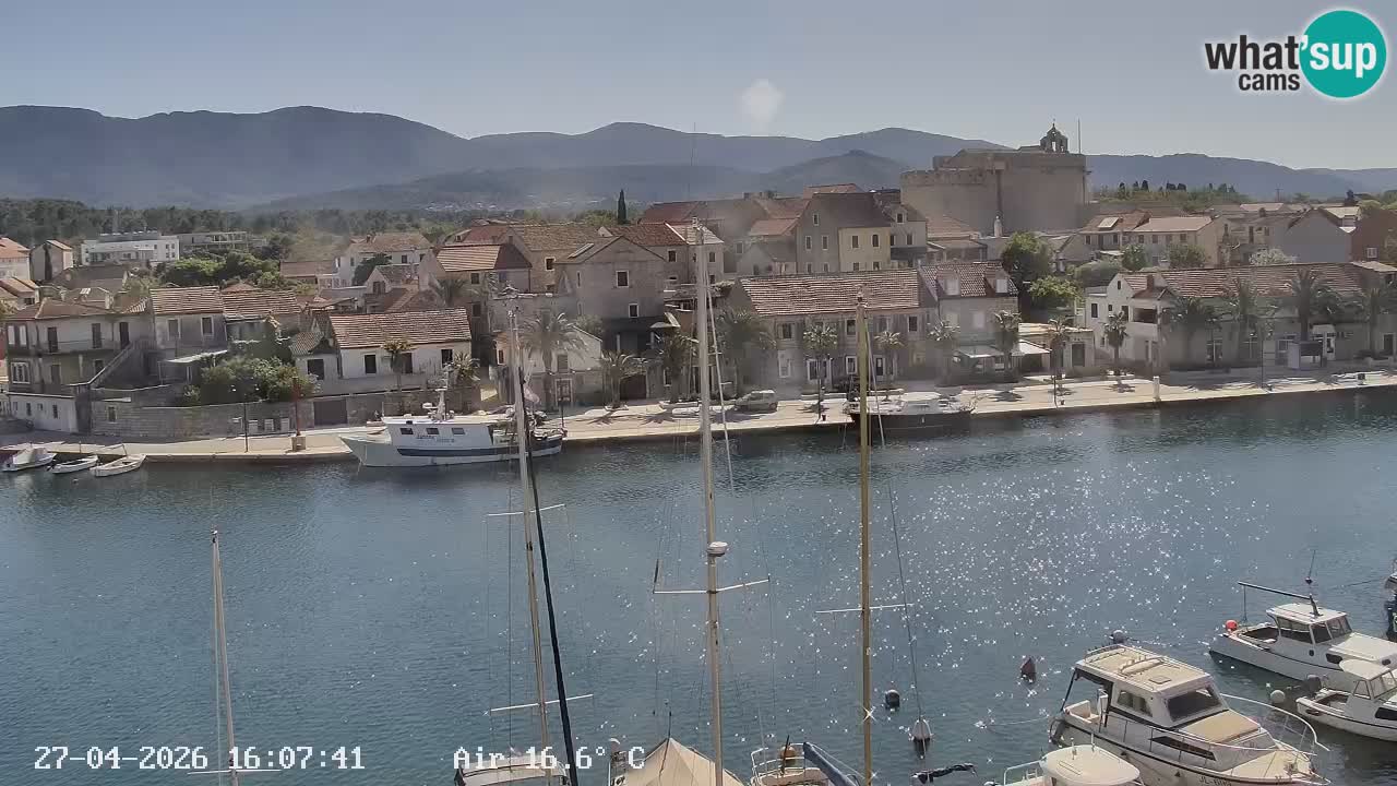 Livecam Vrboska marina | Hvar island | Dalmatia