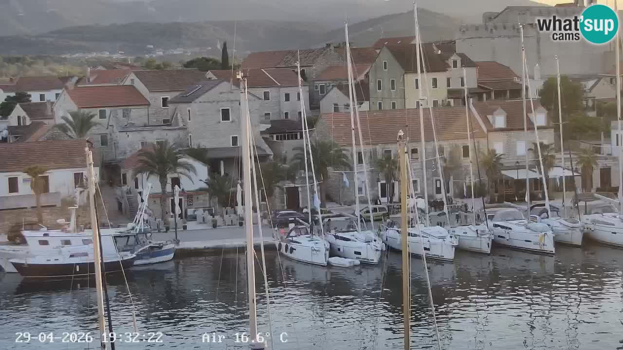 Webcam Vrboska marina | Hvar Insel | Dalmatien