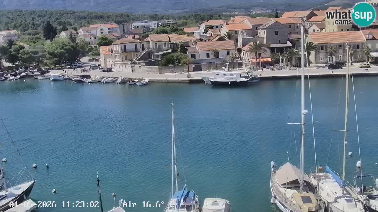 Livecam Hvar Vrboska marina | Île de Hvar | Dalmatia