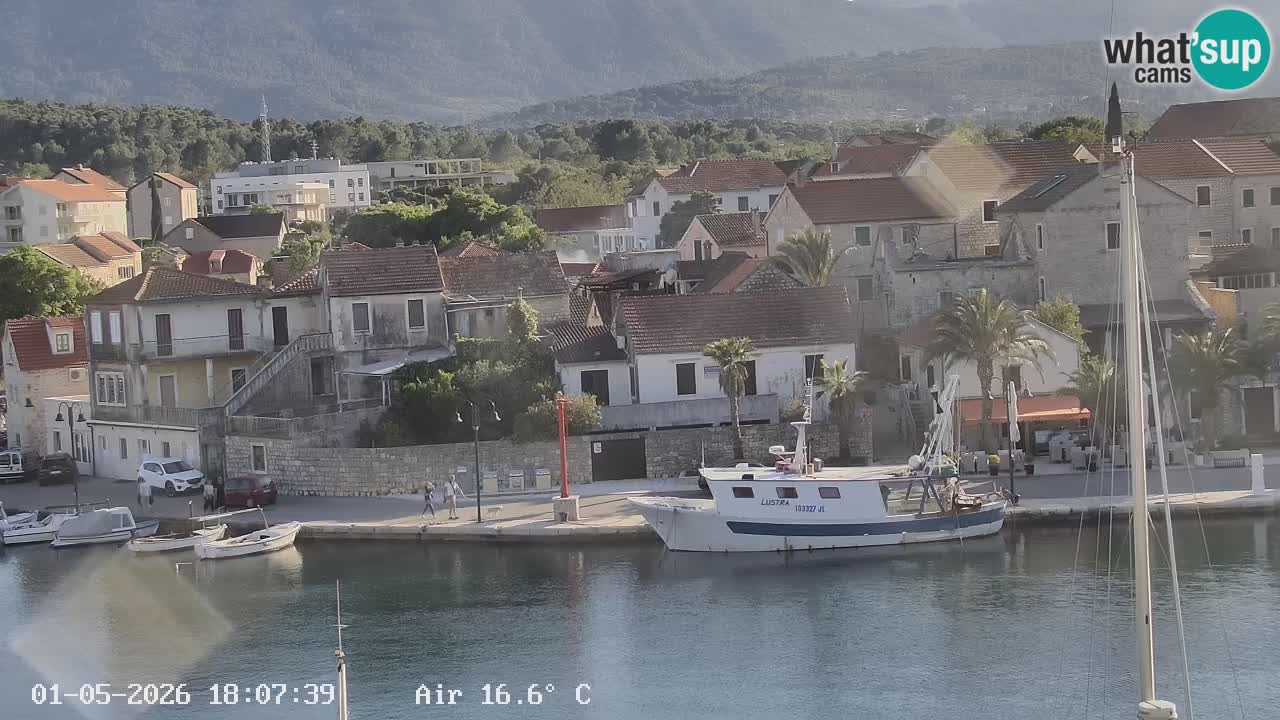 Livecam Hvar Vrboska marina | Île de Hvar | Dalmatia