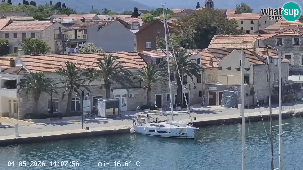 Webcam Vrboska marina | Hvar Insel | Dalmatien