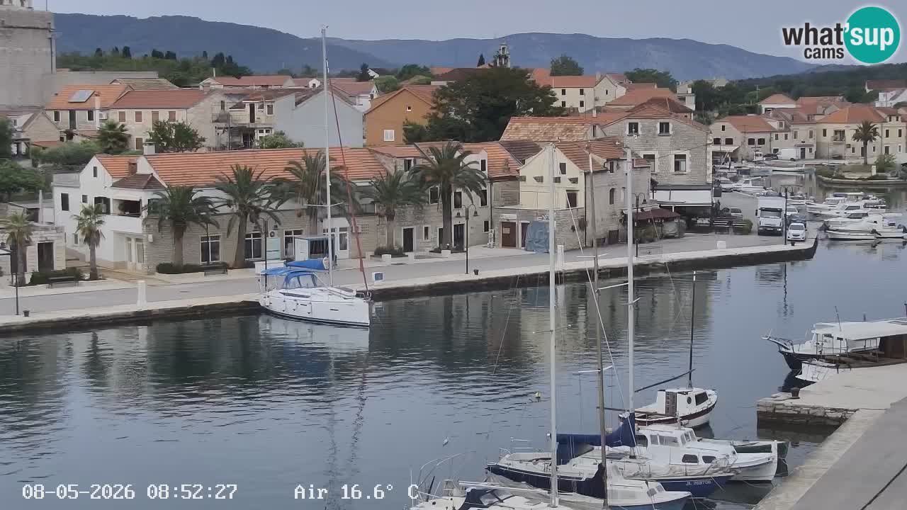 Livecam Hvar Vrboska marina | Île de Hvar | Dalmatia