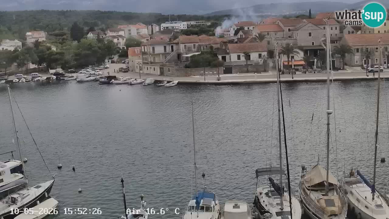 Livecam Hvar Vrboska marina | Île de Hvar | Dalmatia