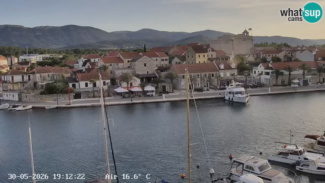 Webcam Vrboska marina | Hvar Insel | Dalmatien