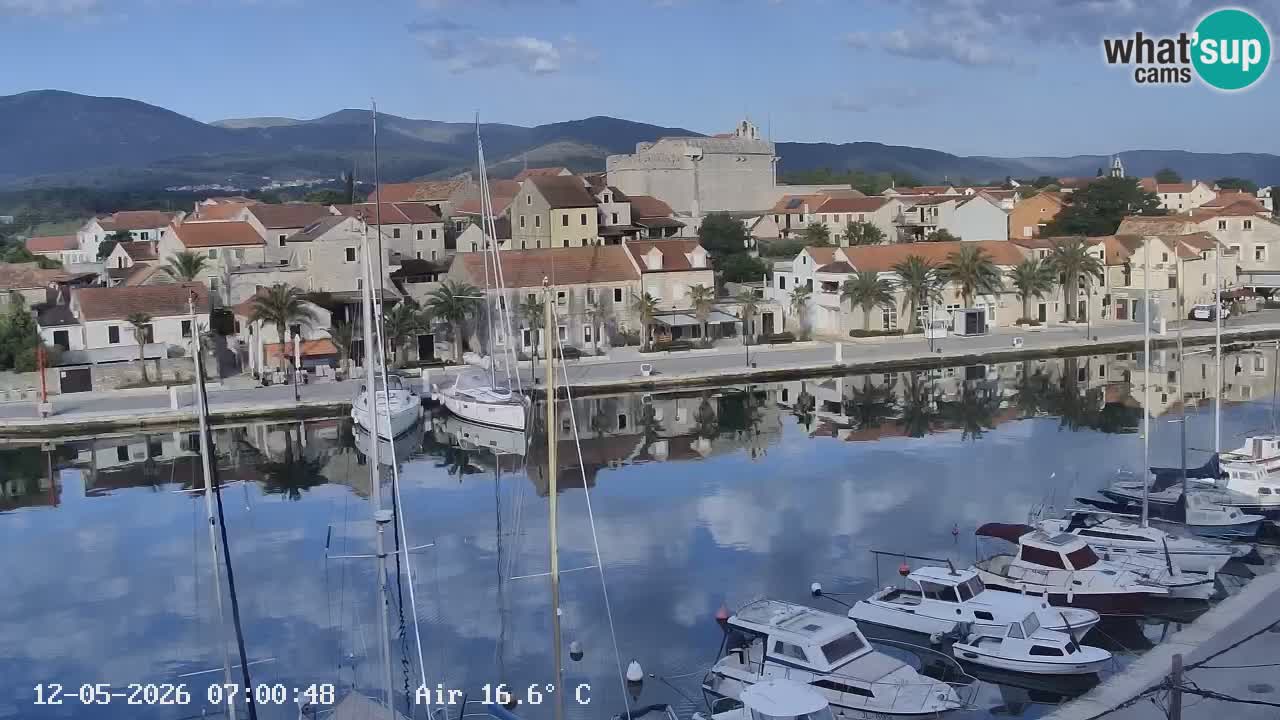 Livecam Hvar Vrboska marina | Île de Hvar | Dalmatia