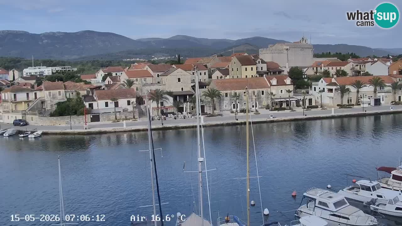 Webcam Vrboska marina | Hvar Insel | Dalmatien