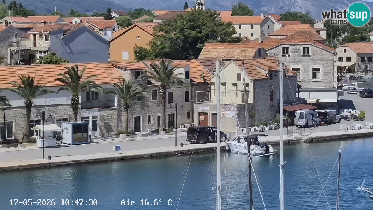 Webcam Vrboska marina | Hvar Insel | Dalmatien
