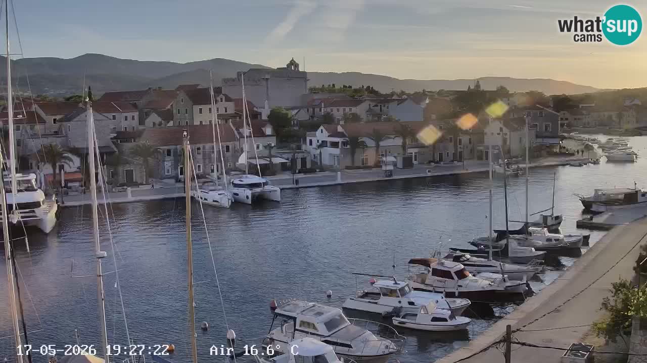 Livecam Hvar Vrboska marina | Île de Hvar | Dalmatia