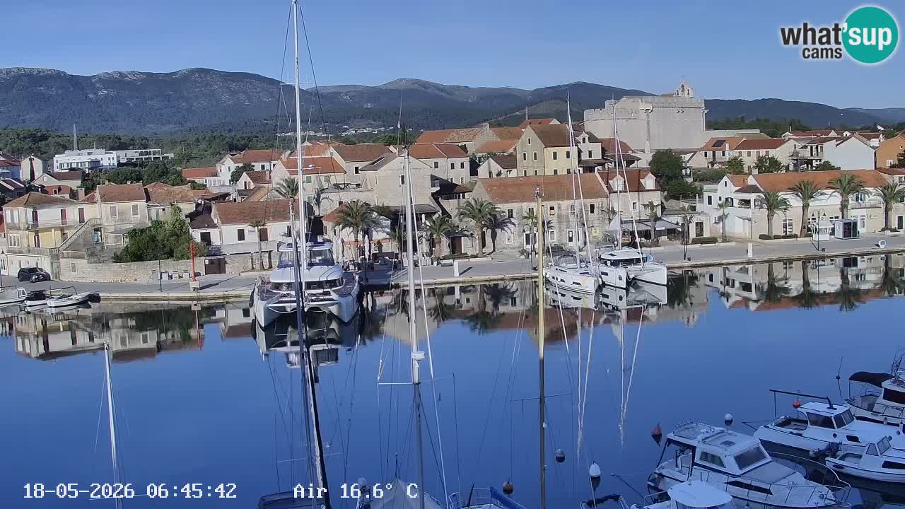Livecam Hvar Vrboska marina | Île de Hvar | Dalmatia