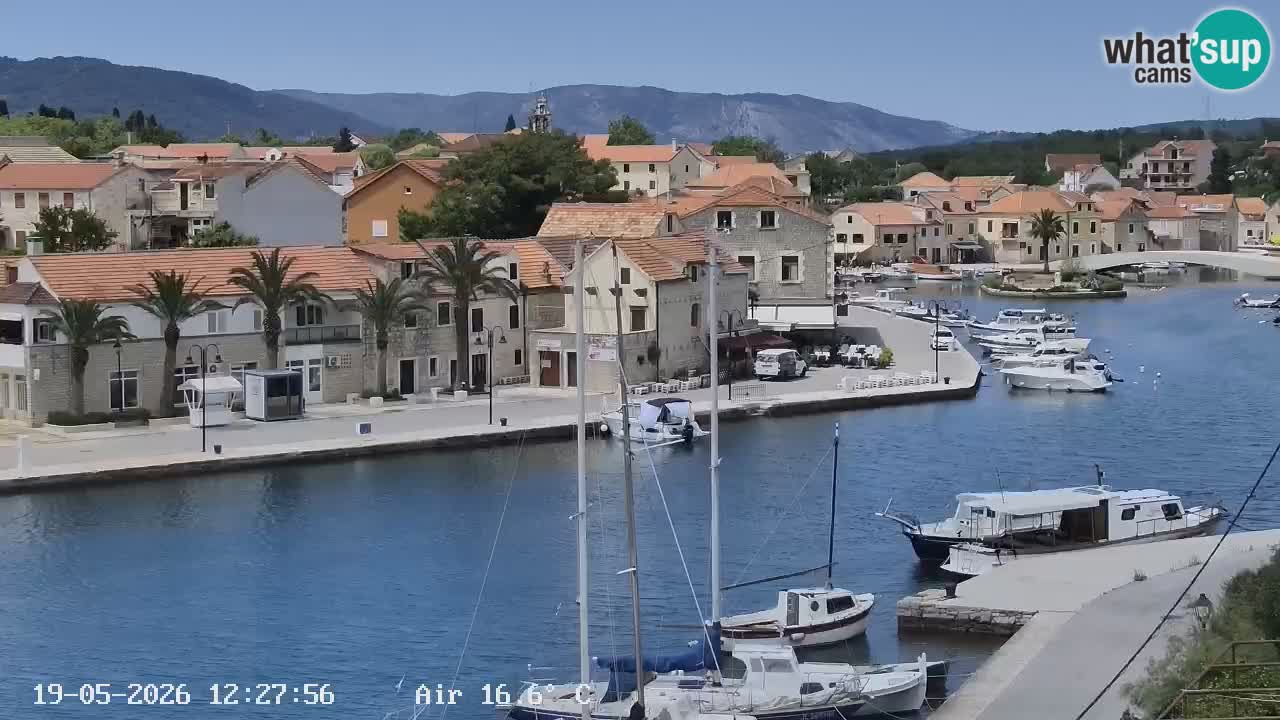 Livecam Hvar Vrboska marina | Île de Hvar | Dalmatia