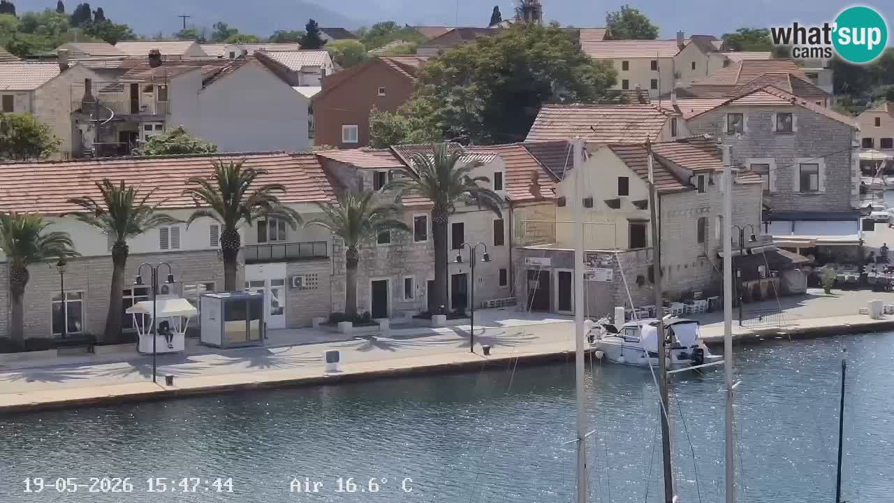Webcam Vrboska marina | Hvar Insel | Dalmatien