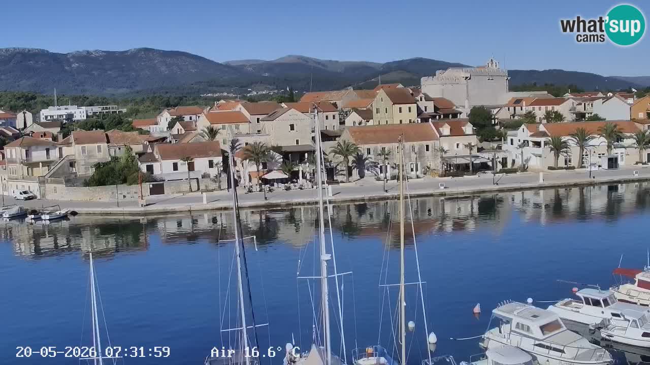 Webcam Vrboska marina | Hvar Insel | Dalmatien