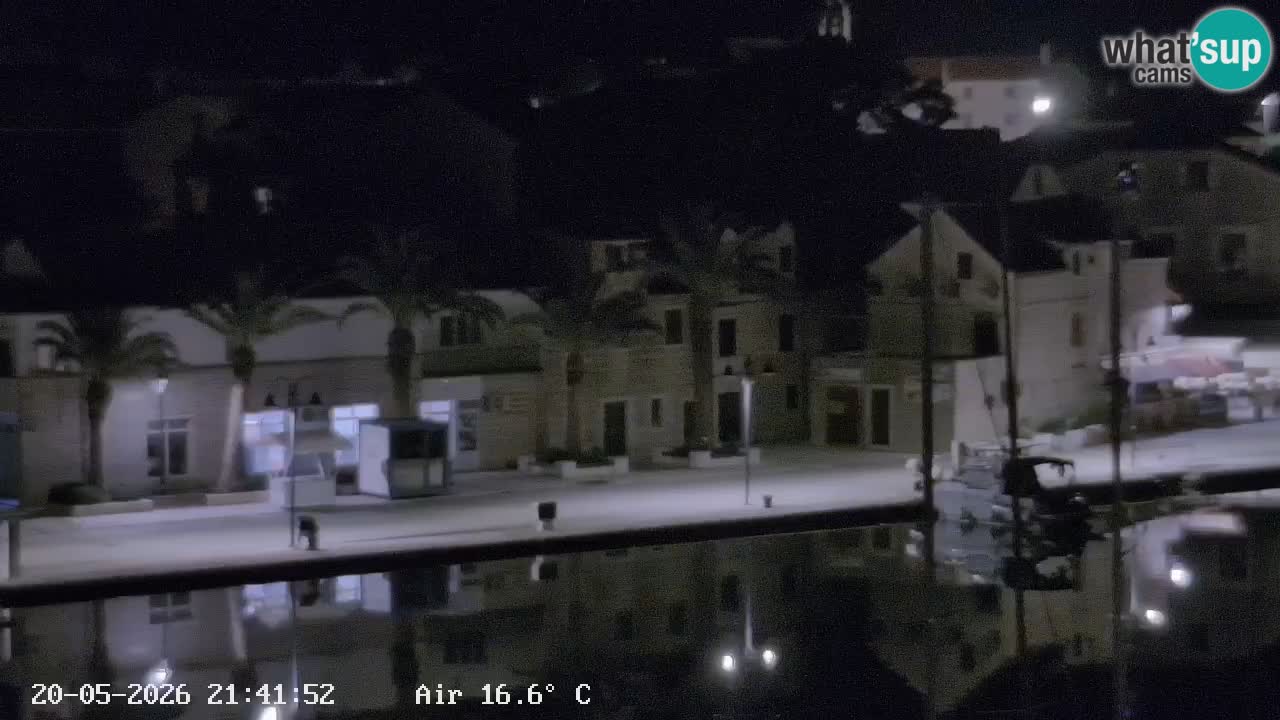 Livecam Hvar Vrboska marina | Île de Hvar | Dalmatia