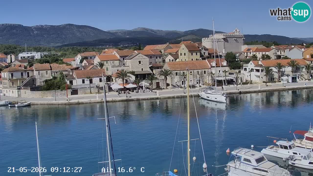Livecam Hvar Vrboska marina | Île de Hvar | Dalmatia