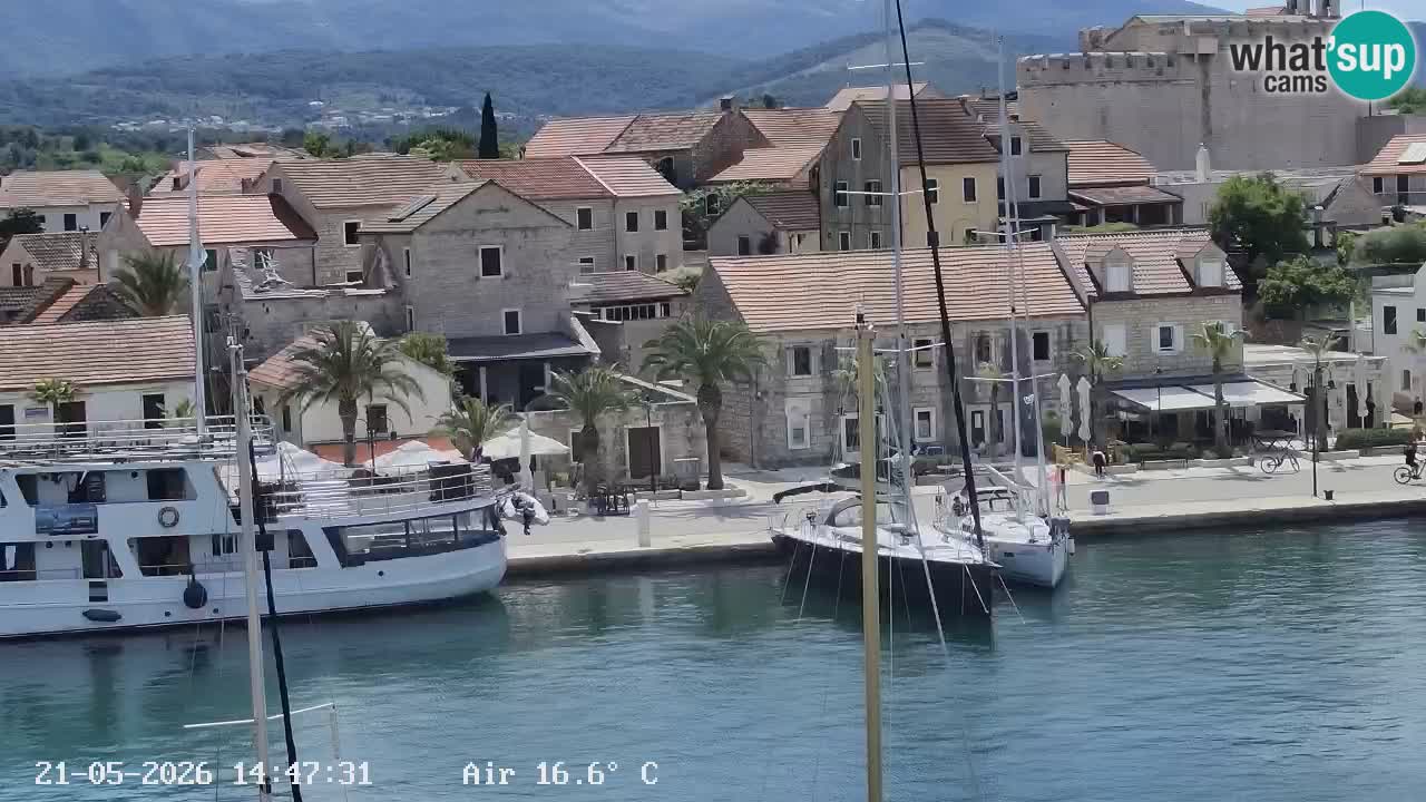 Webcam Vrboska marina | Hvar Insel | Dalmatien