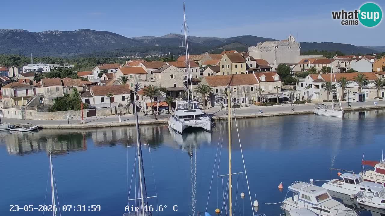 Webcam Vrboska marina | Hvar Insel | Dalmatien
