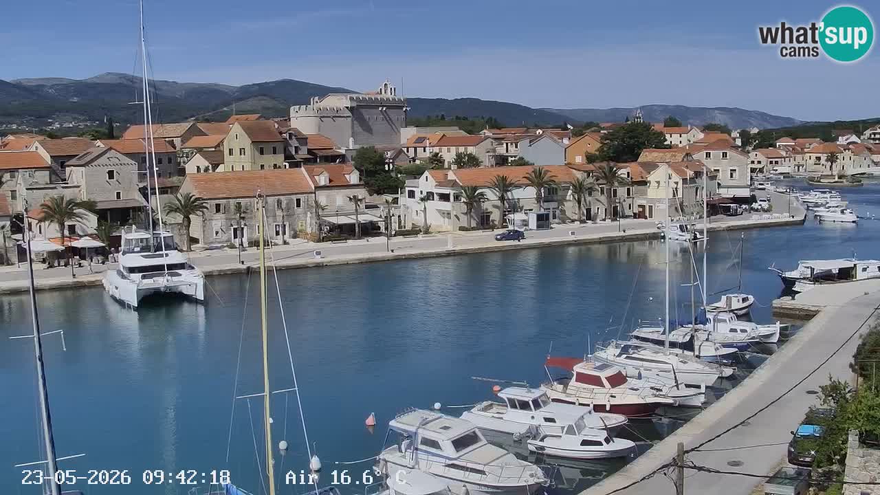 Livecam Hvar Vrboska marina | Île de Hvar | Dalmatia