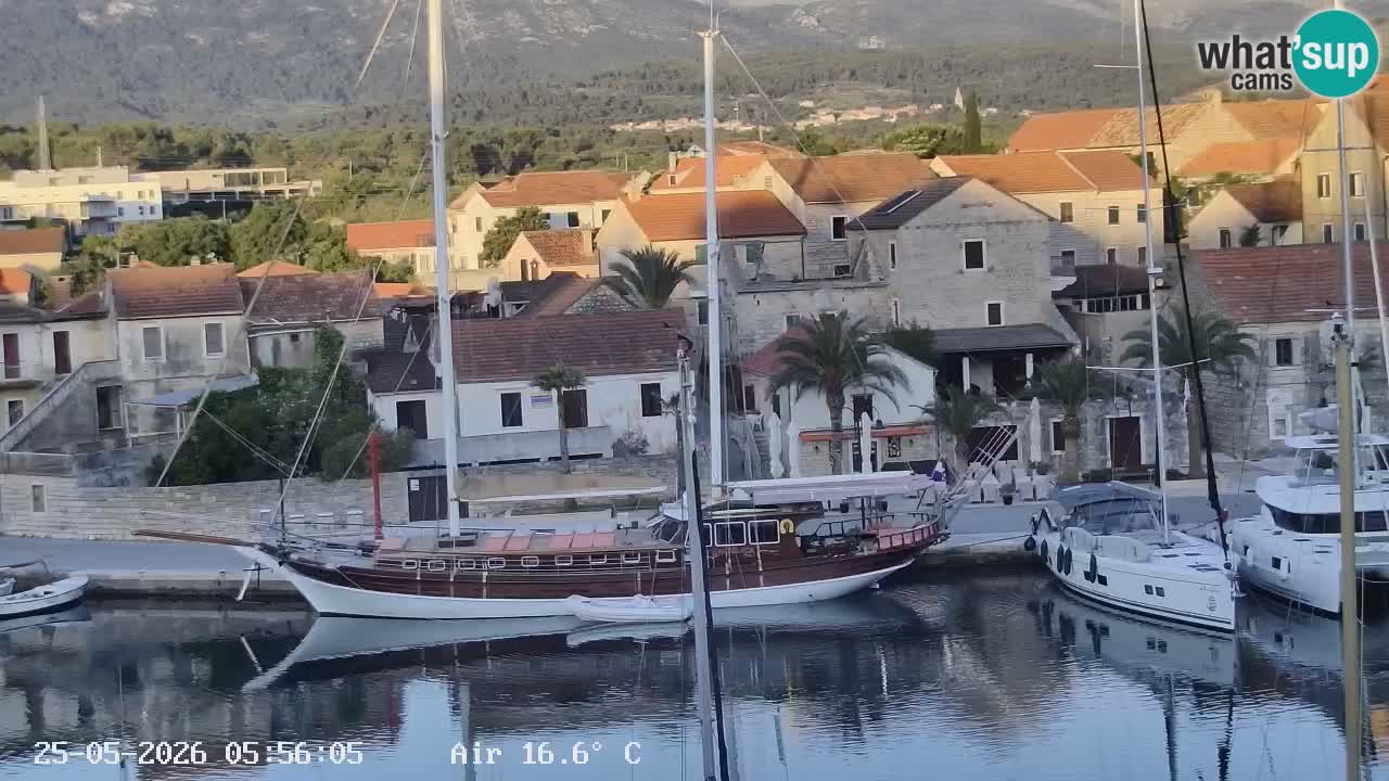 Webcam Vrboska marina | Hvar Insel | Dalmatien