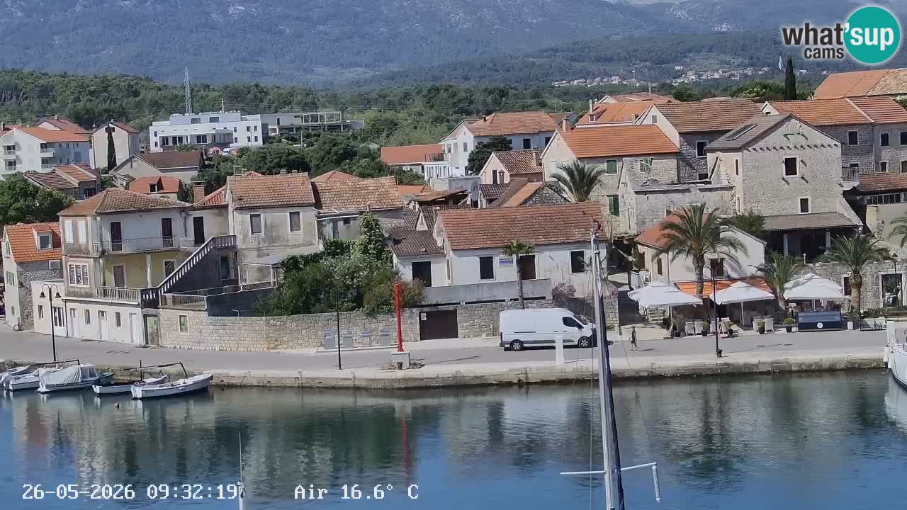 Livecam Hvar Vrboska marina | Île de Hvar | Dalmatia
