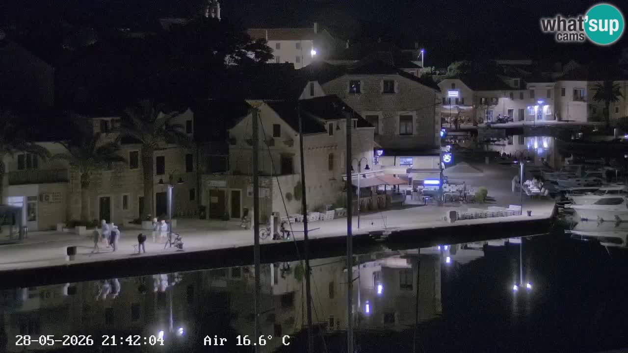 Livecam Hvar Vrboska marina | Île de Hvar | Dalmatia