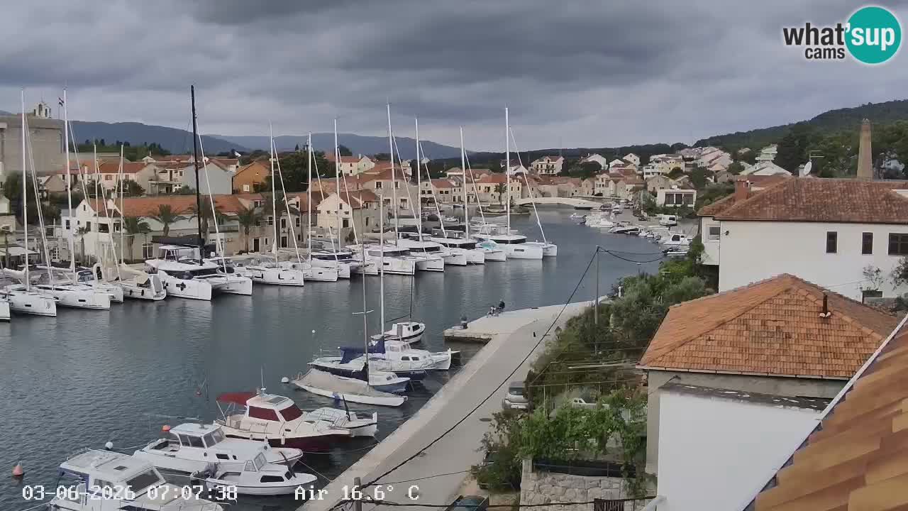 Livecam Hvar Vrboska marina | Île de Hvar | Dalmatia