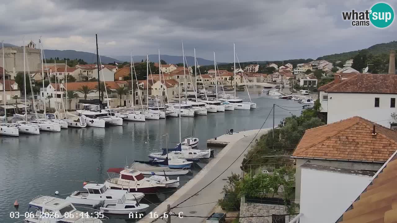 Livecam Hvar Vrboska marina | Île de Hvar | Dalmatia
