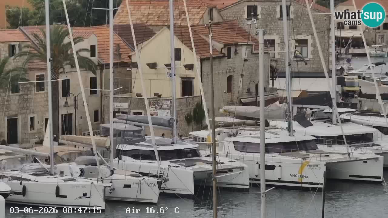 Livecam Hvar Vrboska marina | Île de Hvar | Dalmatia