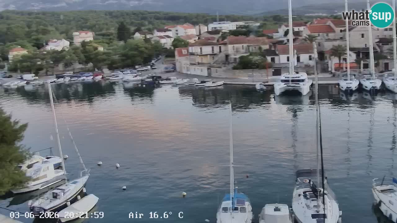 Livecam Hvar Vrboska marina | Île de Hvar | Dalmatia