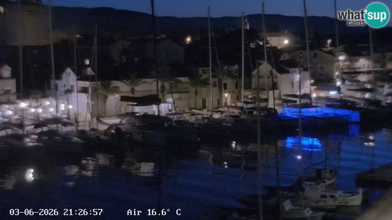 Livecam Hvar Vrboska marina | Île de Hvar | Dalmatia