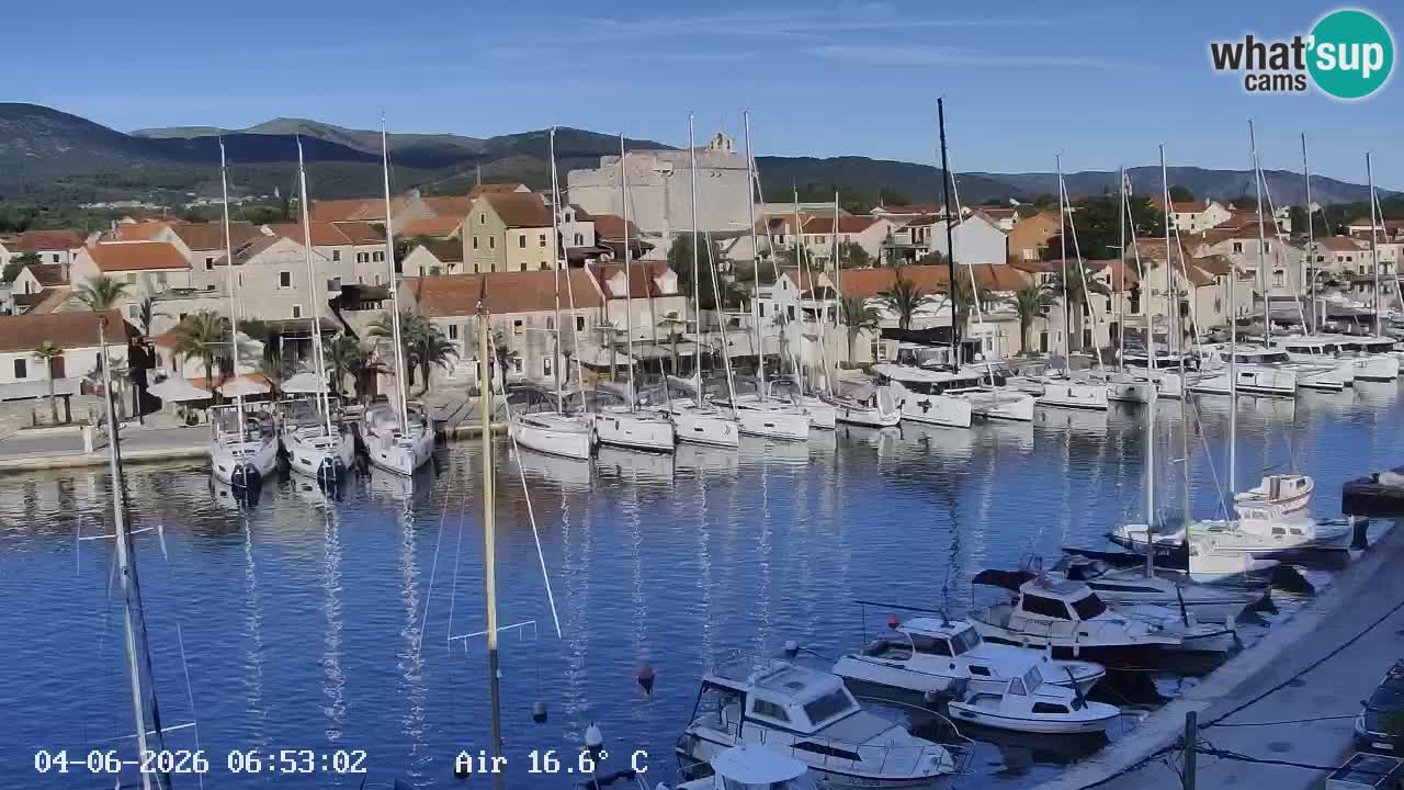 Livecam Hvar Vrboska marina | Île de Hvar | Dalmatia