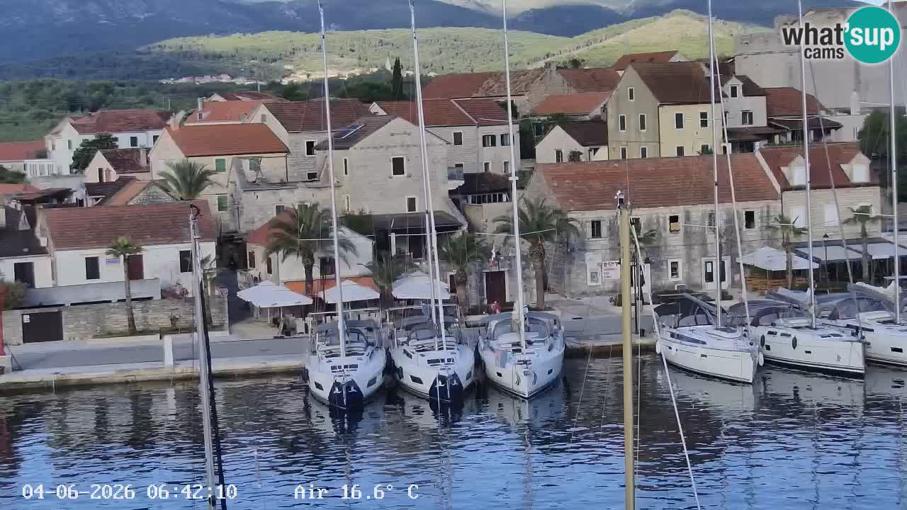 Livecam Hvar Vrboska marina | Île de Hvar | Dalmatia