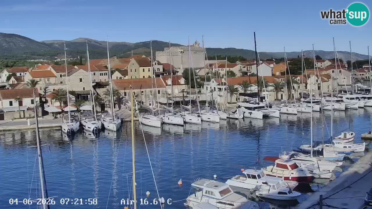 Webcam Vrboska marina | Hvar Insel | Dalmatien