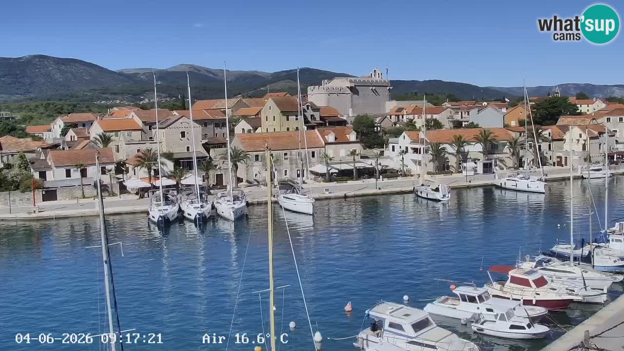 Webcam Vrboska marina | Hvar Insel | Dalmatien
