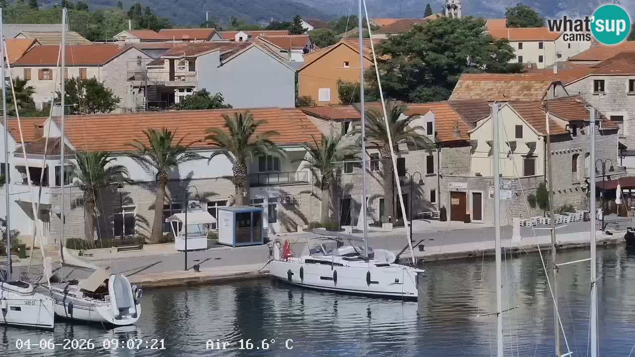 Livecam Hvar Vrboska marina | Île de Hvar | Dalmatia