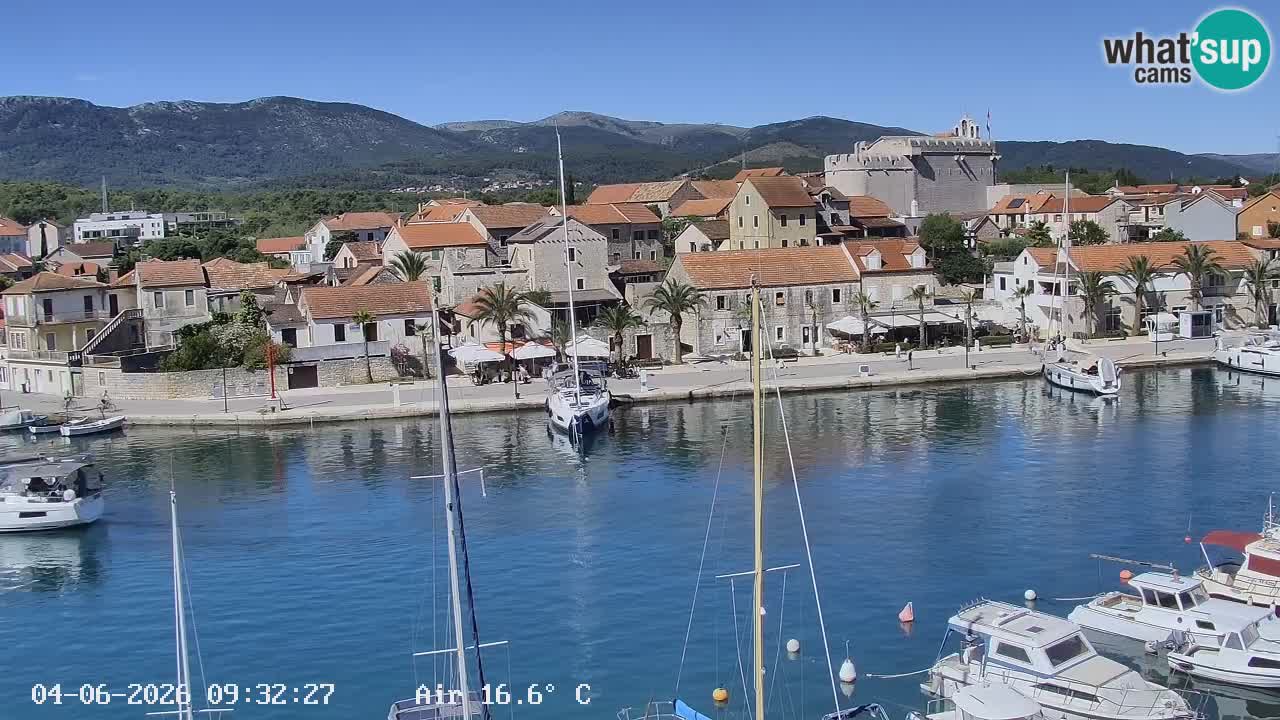 Webcam Vrboska marina | Hvar Insel | Dalmatien
