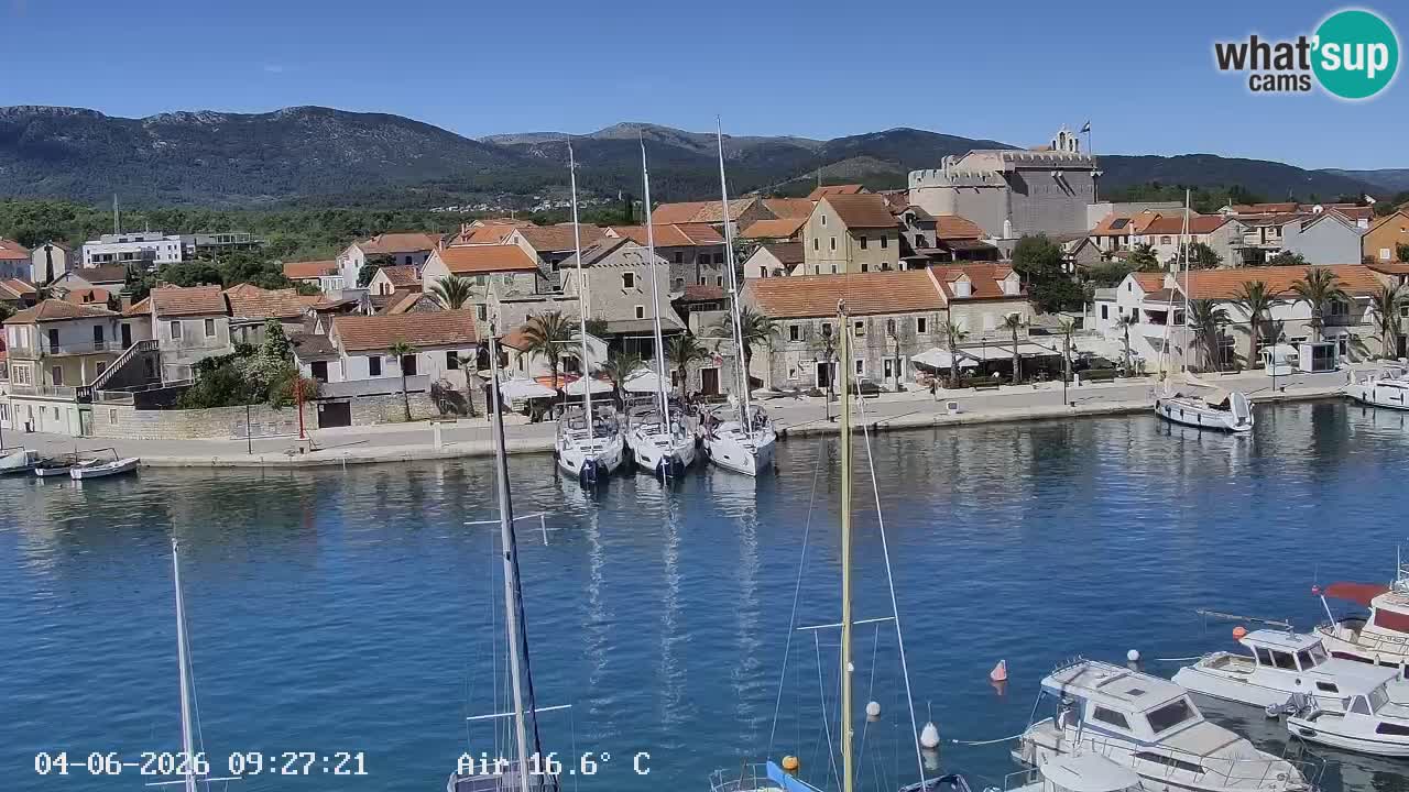 Livecam Hvar Vrboska marina | Île de Hvar | Dalmatia