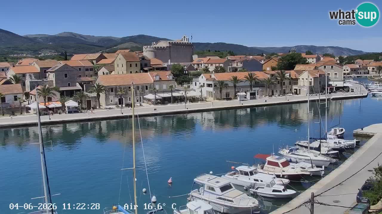 Livecam Hvar Vrboska marina | Île de Hvar | Dalmatia