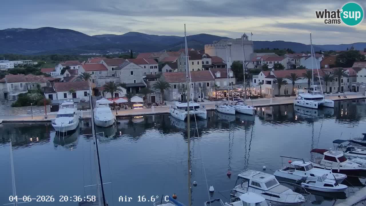 Webcam Vrboska marina | Hvar Insel | Dalmatien