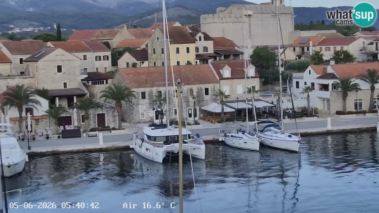 Webcam Vrboska marina | Hvar Insel | Dalmatien