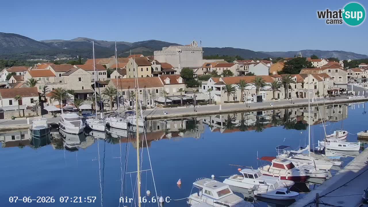 Livecam Hvar Vrboska marina | Île de Hvar | Dalmatia