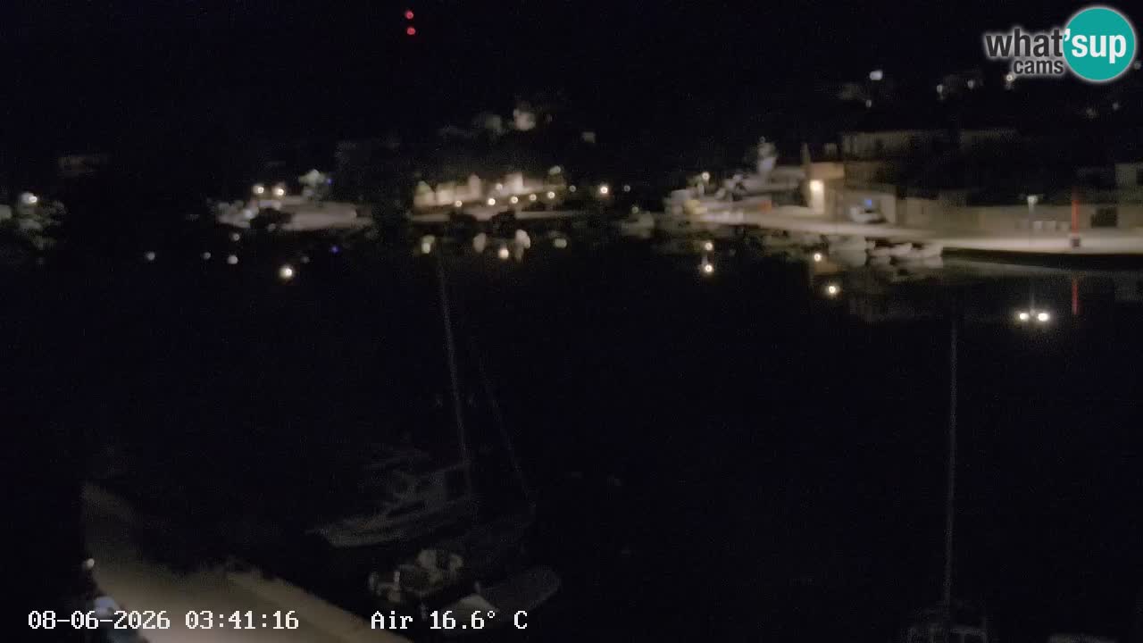 Livecam Hvar Vrboska marina | Île de Hvar | Dalmatia