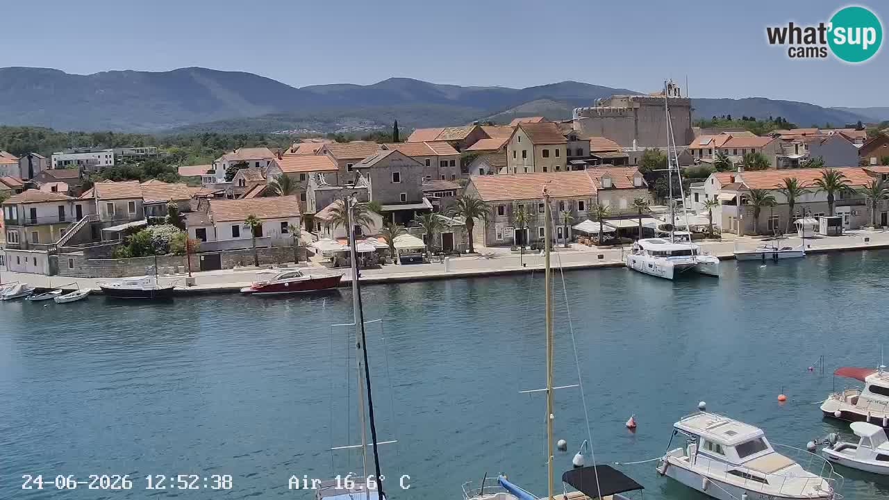 Livecam Vrboska marina | Hvar island | Dalmatia