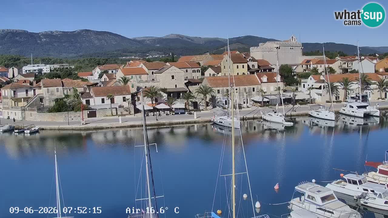 Livecam Vrboska marina | Hvar island | Dalmatia