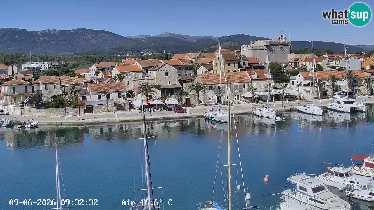 Livecam Vrboska marina | Hvar island | Dalmatia